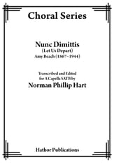 Nunc Dimittis (Let Us Depart) SATB choral sheet music cover